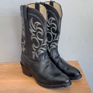 Durango Men’s 10.5 EE Extra Wide Shyloh Black Leather Embroidered Western Boots